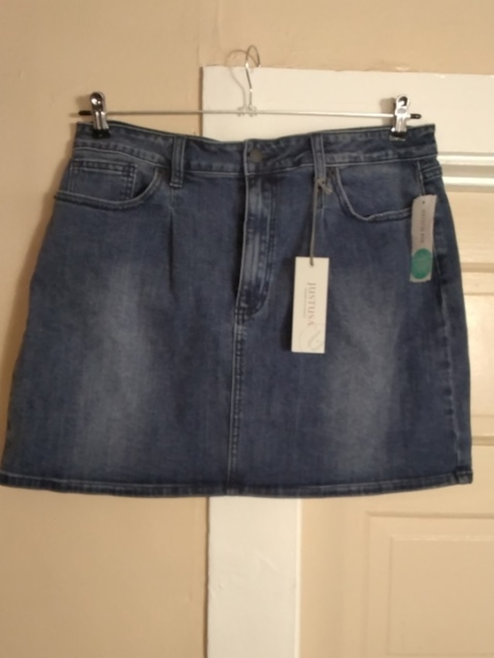 Just USA Blue Denim Mini Skirt